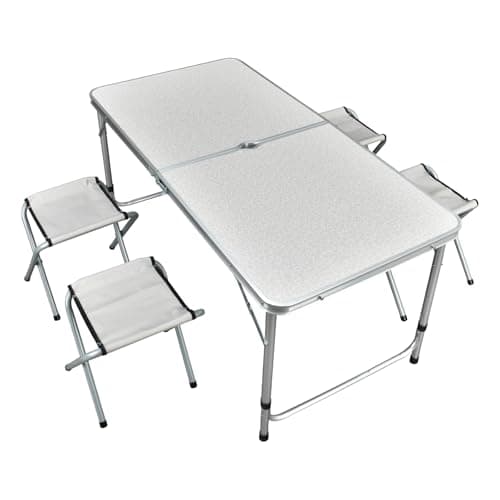 アウトドアテーブルセット チェア4脚一体収納