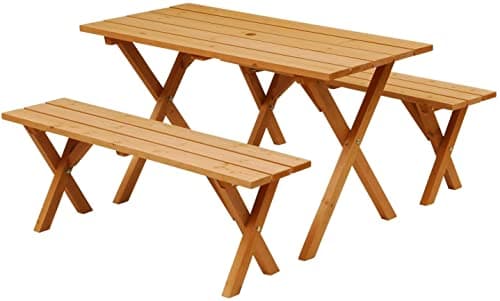 ピクニックガーデンテーブル&ベンチ 3点セット PTS-1205S
