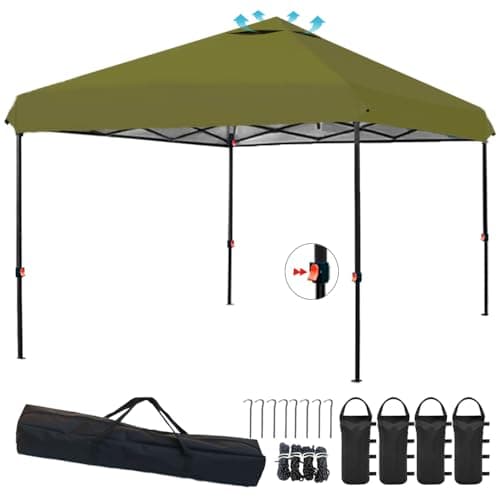 軽量ワンタッチタープテント 3m×3m 収納バッグ付き