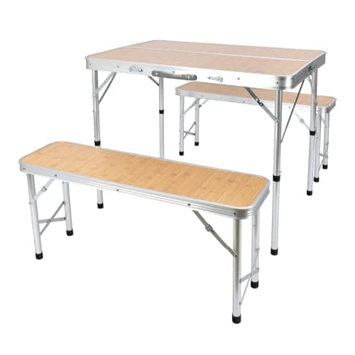 テーブルセット チェア付 レジャーテーブル 折りたたみ 2つ折り